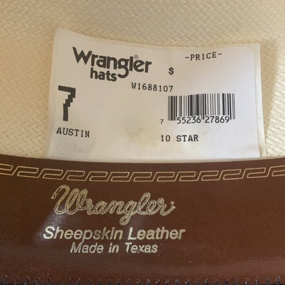 Wrangler 10 Star Austin Shantung Panama (a fine smooth straw woven Cowboy Hat. - Picture 5 of 5